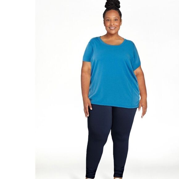 Terra & Sky Tops - NWT Size 4 X blue short sleeve tee